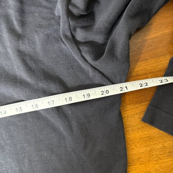 Malo Cardigan Button Down & Short Sleeve Sweater Twin Set Black 100% Cotton Sz M - Picture 9 of 14